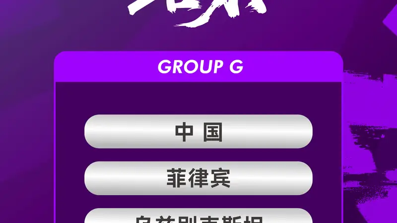亚运会女足抽签：中国队G组对手揭晓 将战菲律宾乌兹别克香港