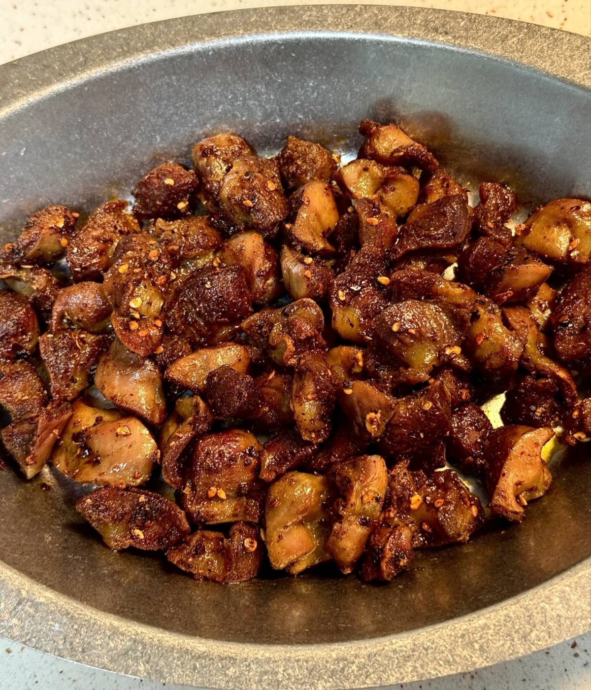 复刻烧烤摊灵魂美味：外酥里嫩的孜然鸡胗