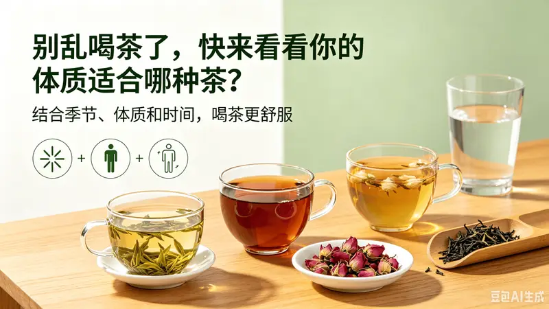 别乱喝茶了,快来看看你的体质适合哪种茶?