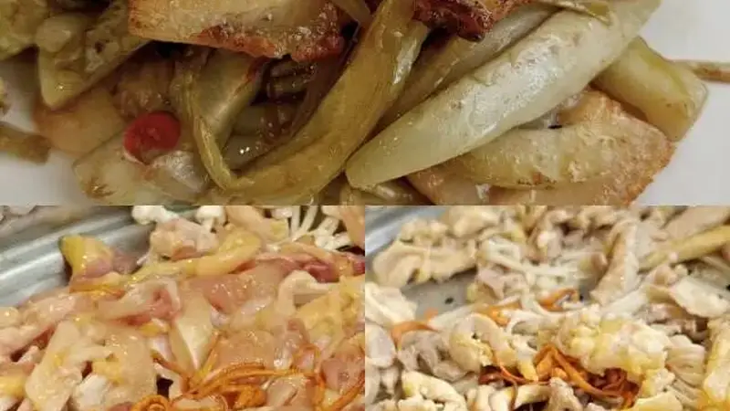 一人食·小叶芥菜酸菜炒肉（复刻星爷排档）