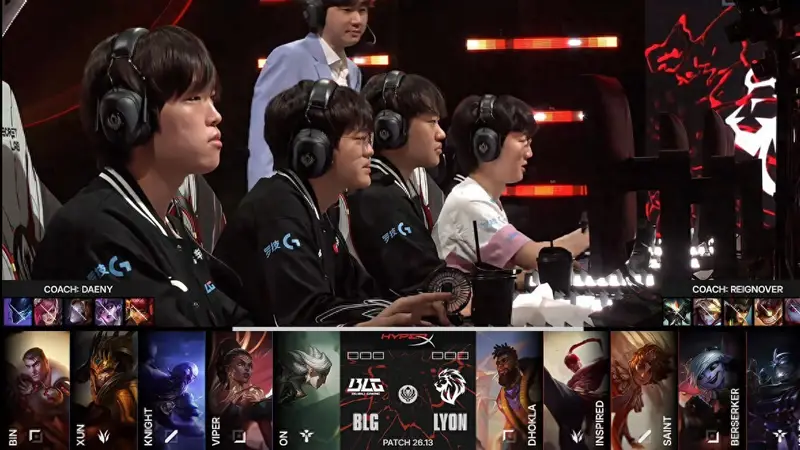 LOL-MSI：Bin纳尔两度单杀，BLG3-0击败LYON晋级胜决