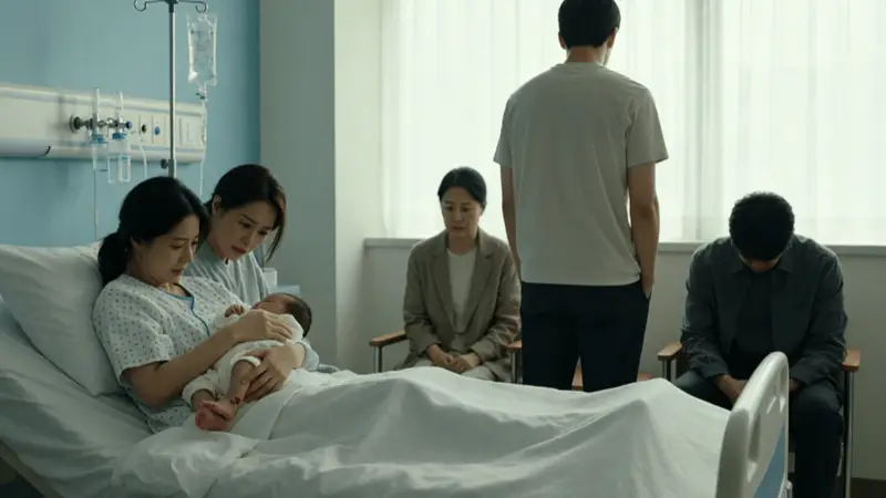 疼了3天终于生了女儿,回到病房老公直接说离了吧,我爸妈都低着头,我抱起孩子发现脚踝上有个胎记不对劲