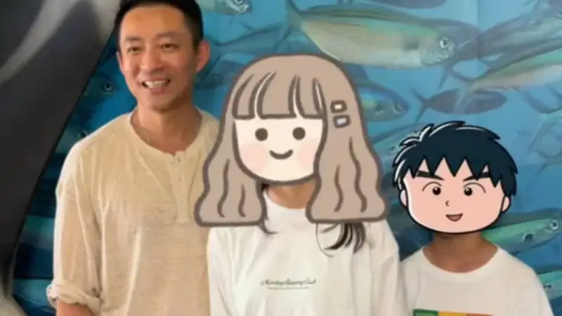 大S一双儿女近照曝光！和爸爸去海洋公园被偶遇