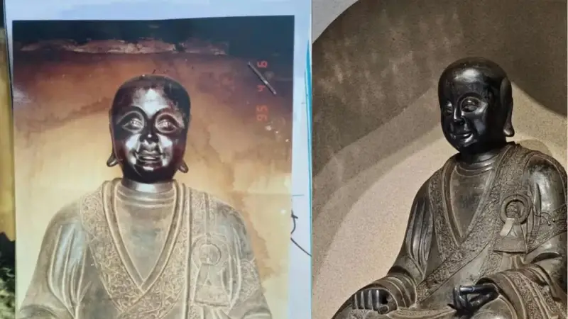 观复博物馆回应展品疑似被盗佛像,发帖人讲述发现经过