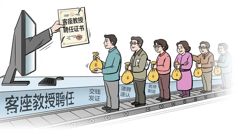 锐评丨花钱买来的客座教授，不过是一场虚假人设秀