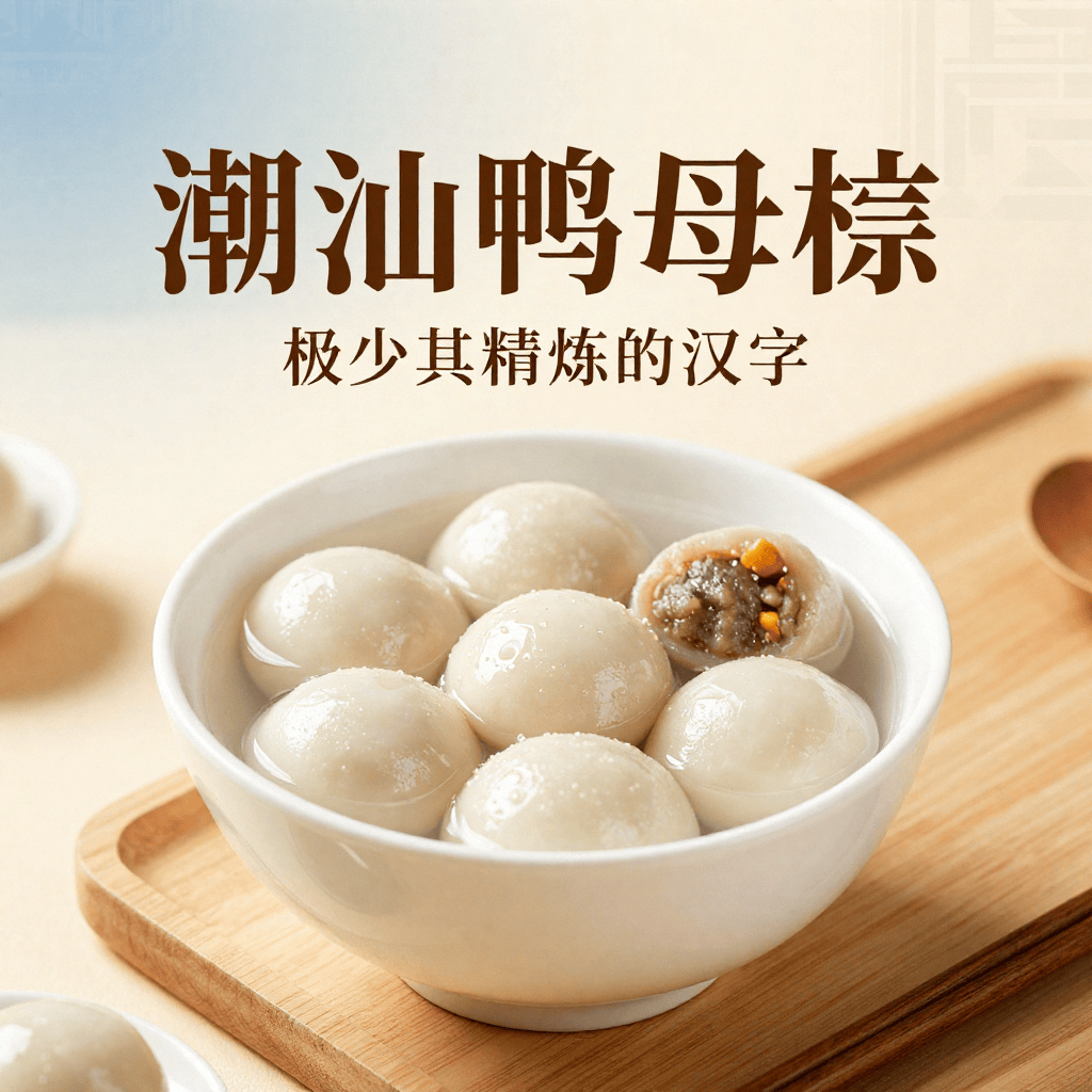 潮汕鸭母捻：五种馅料的甜汤，潮汕版的高级汤圆
