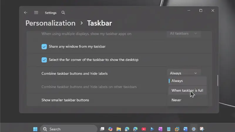 双重缩小!加强版Windows 10小任务栏回归