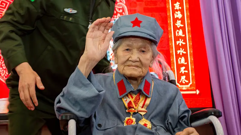送别女红军王全英，享年105岁