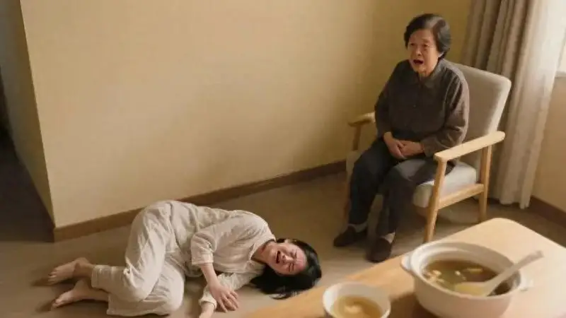 我嫌婆婆炖的月子汤苦，连续4天都给小姑子喝了，小姑子突然倒地