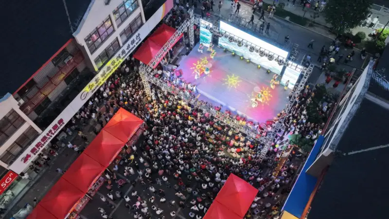 连云港灌南县：古镇汤沟开启“醉”美夏夜