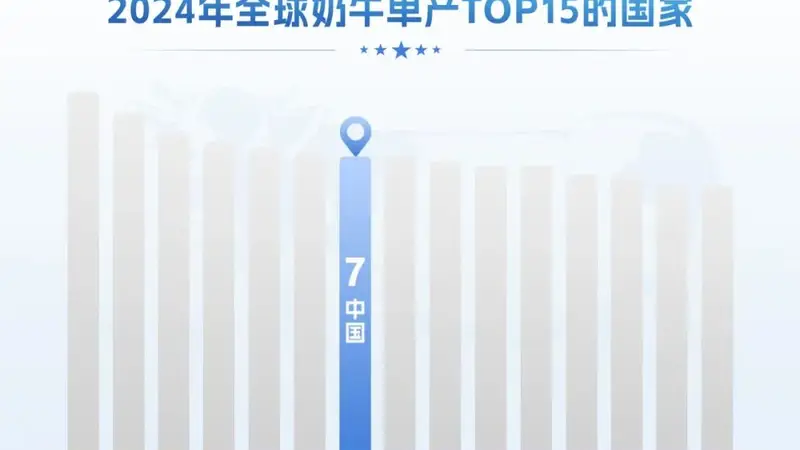 中国奶牛单产进入世界前列,伊利合作牧场单产水平高于美国