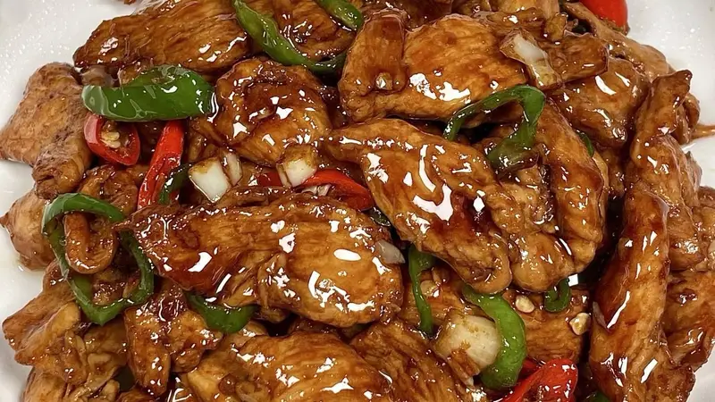 香香辣辣小炒鸡胸肉,嫩滑入味的下饭天菜