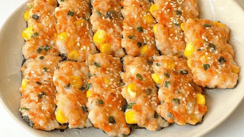 一口海苔鲜虾饼,满嘴大海鲜甜与家的味道