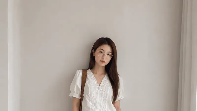 圆领赶紧收!三伏天这件上衣才是真显脸小,国字脸姐妹直接抄