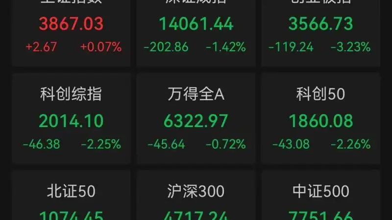 沪指尾盘逆转收涨 深股及创业板指下跌 贵金属板块爆发