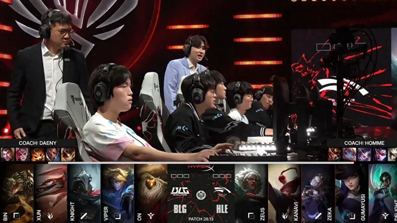 LOL-MSI:HLE韧性十足3-2复仇击败BLG夺得MSI冠军!