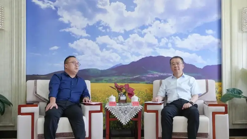李兴华会见中旅国际杜长辉一行 推动张掖旅游发展合作