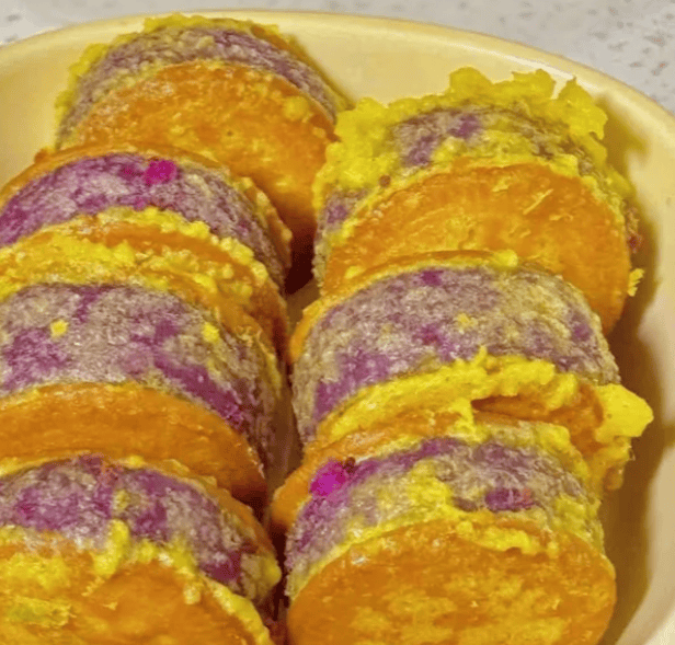 秋日治愈小甜品！软糯拉丝的家常芋泥饼超绝