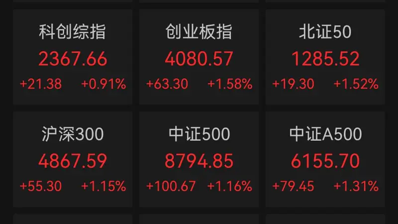 贵金属板块领涨!机器人概念,掀涨停潮