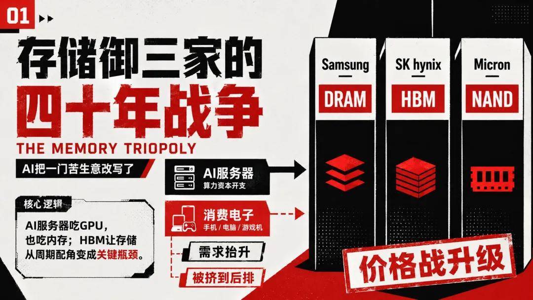 AI越疯狂，你买电脑越贵：存储御三家的四十年战争
