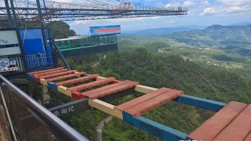 梦幻奥陶纪景区,“林中有石,石上有树,树石共生”的天下奇观,被誉为“绿色石林”。