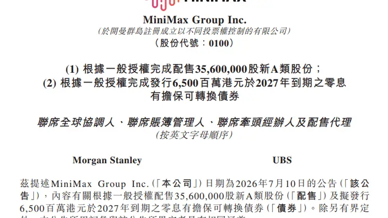 160亿到账,MiniMax的信心考题